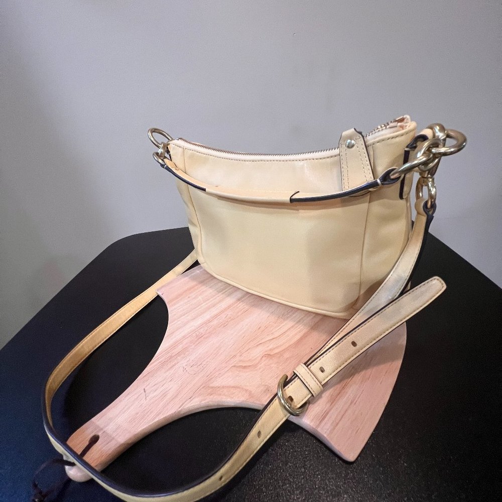 Coach Kristin shoulder/crossbody bag yellow leather - Picture 2 of 12